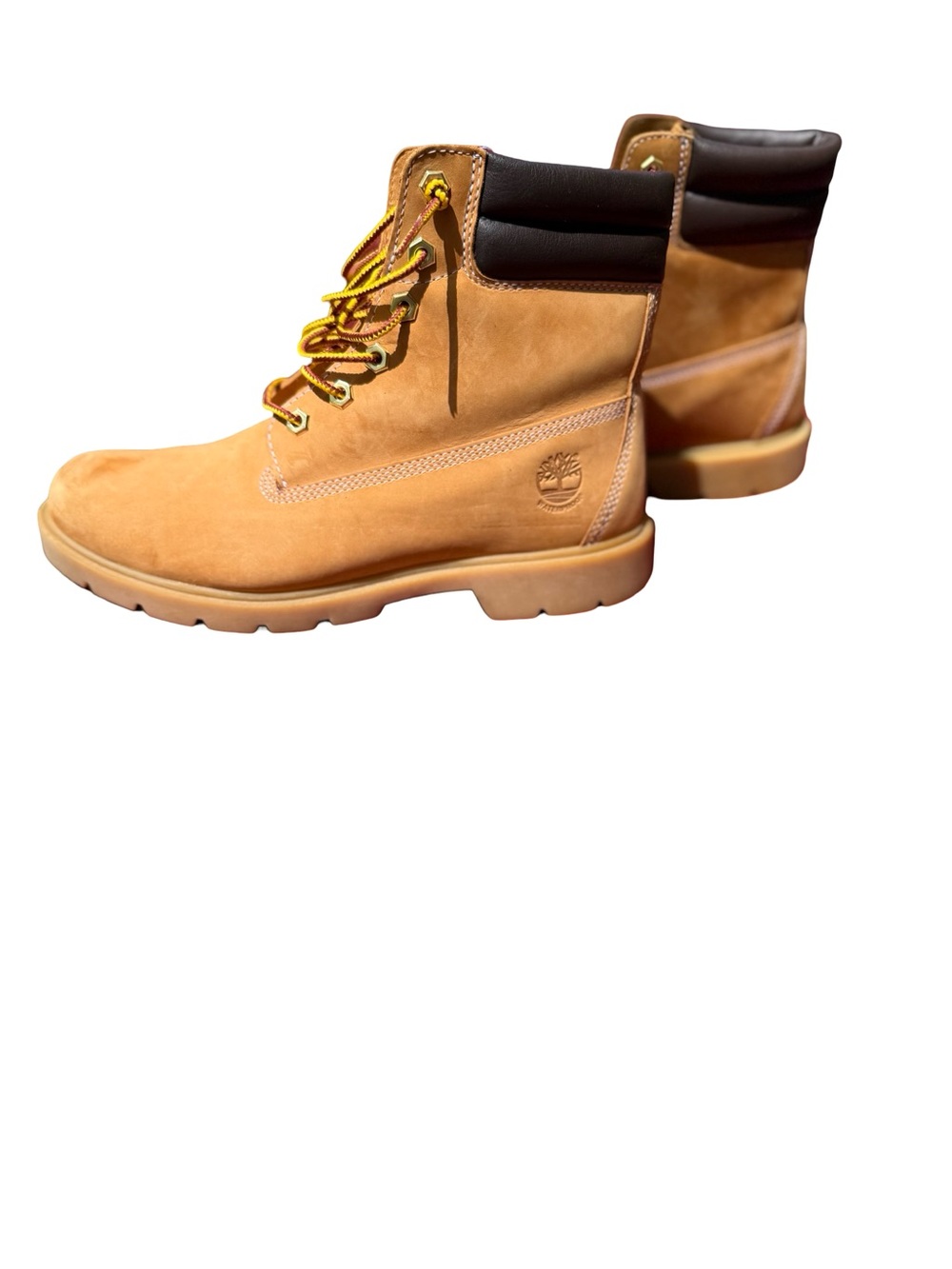 Timberland Wheat and Dark Brown Padded Ortholite Collar Boots Womens Size 10 - Picture 2 of 8